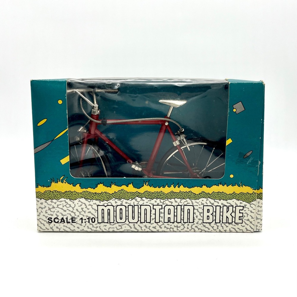 Ni-Tek Mountain Bike Diecast 1:10 Scale Red Silver Display Model In Box Flaw‎